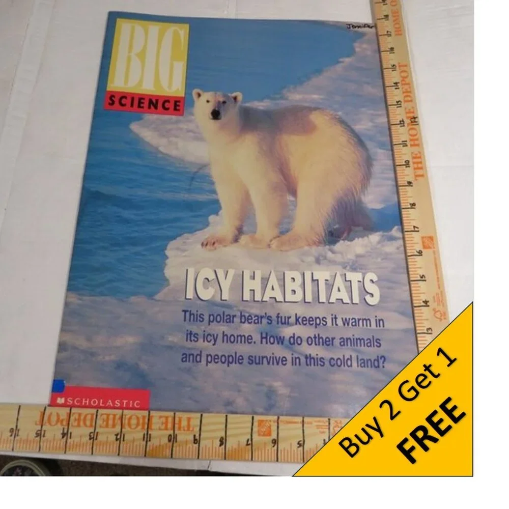 BIG SCIENCE Scholastic (almost 2 feet tall) Icy Habitats CLASSROOM SIZE